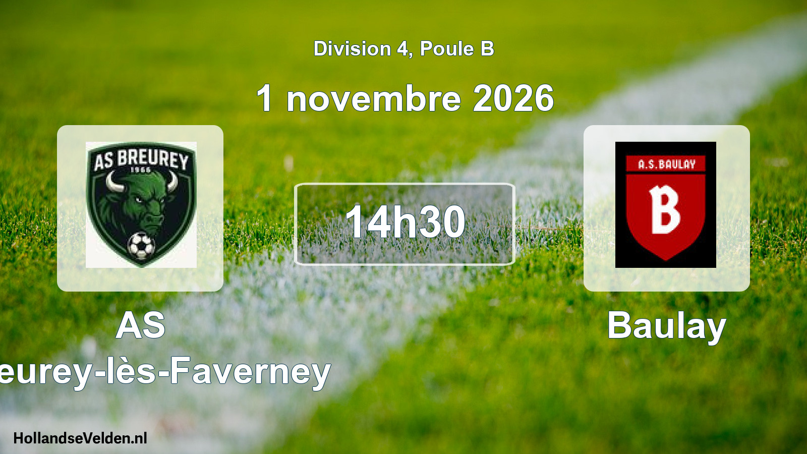 Scheduled Match: AS Breurey-lès-Faverney - Baulay (1 November 2026)