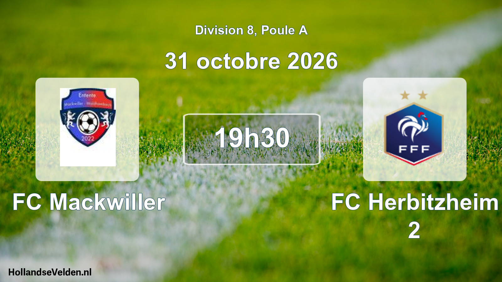 Scheduled Match: FC Mackwiller - FC Herbitzheim 2 (31 October 2026)