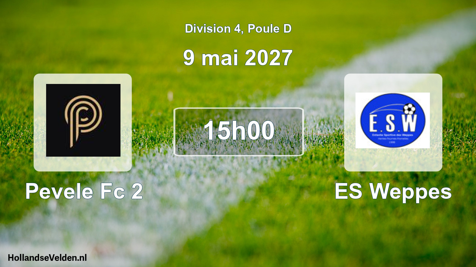 Scheduled Match: Pevele Fc 2 - ES Weppes (9 May 2027)