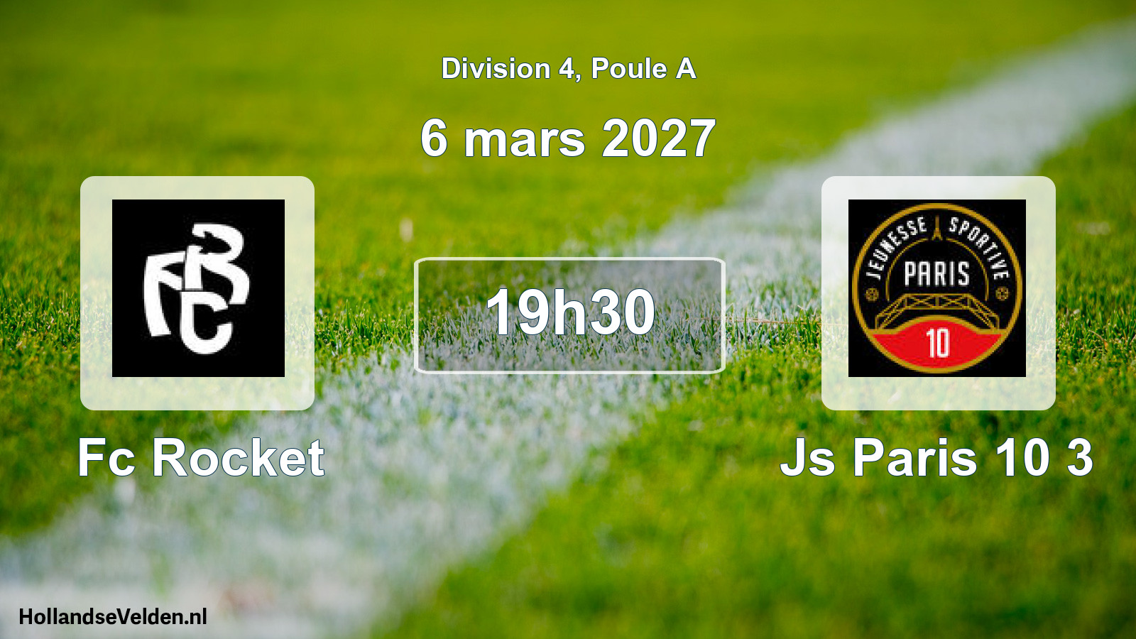 Scheduled Match: Fc Rocket - Js Paris 10 3 (6 March 2027)