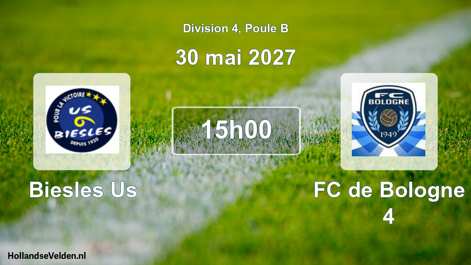 Match programmé: Biesles Us - FC de Bologne 4 (30 mai 2027)