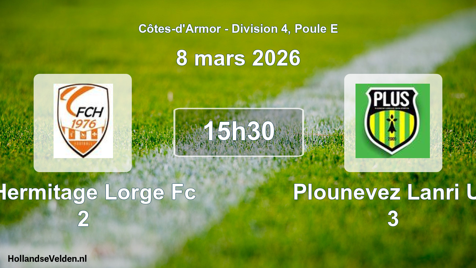 Scheduled Match: L Hermitage Lorge Fc 2 - Plounevez Lanri Us 3 (8 March 2026)