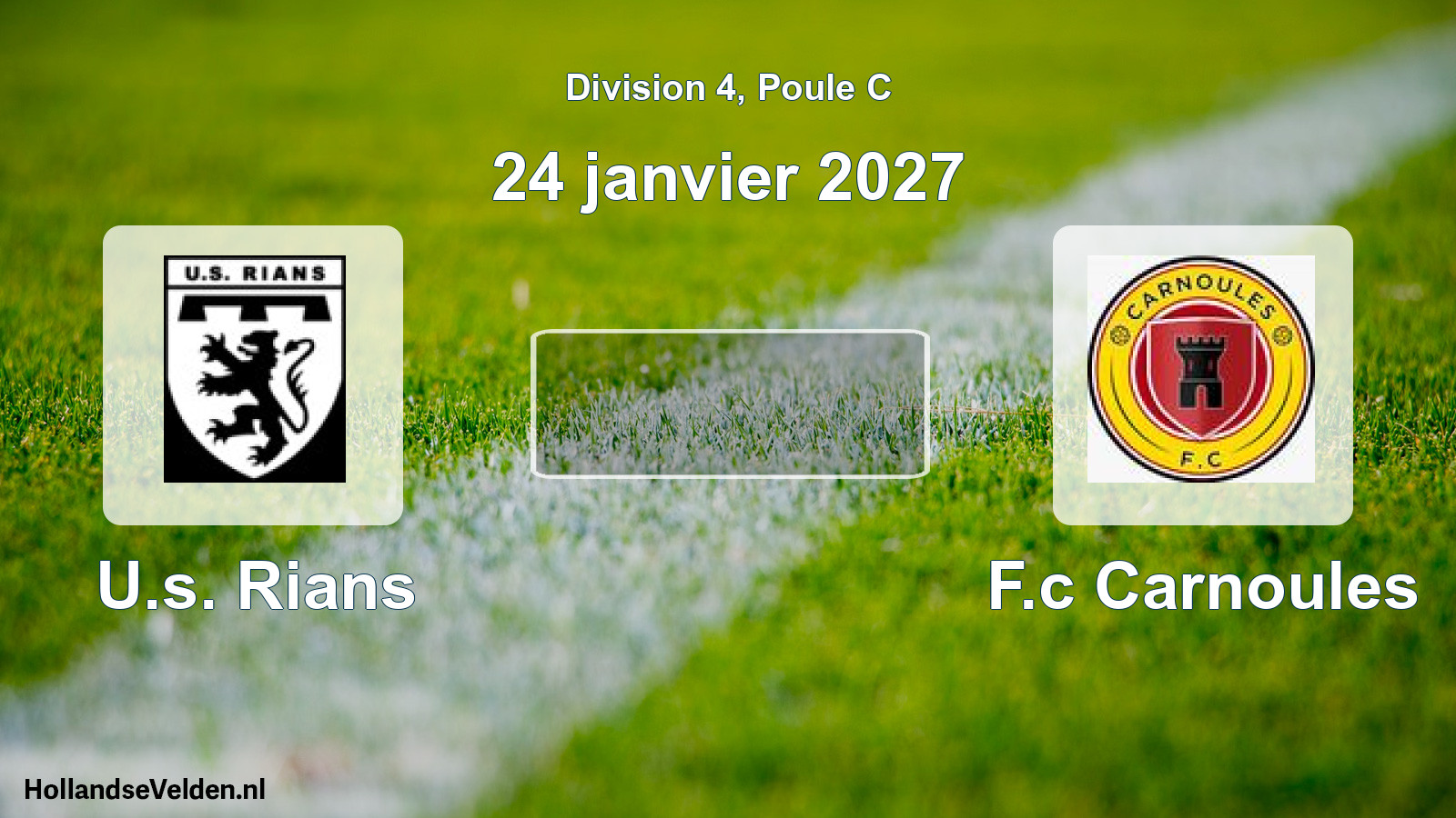 Match programmé: U.s. Rians - F.c Carnoules (24 janvier 2027)