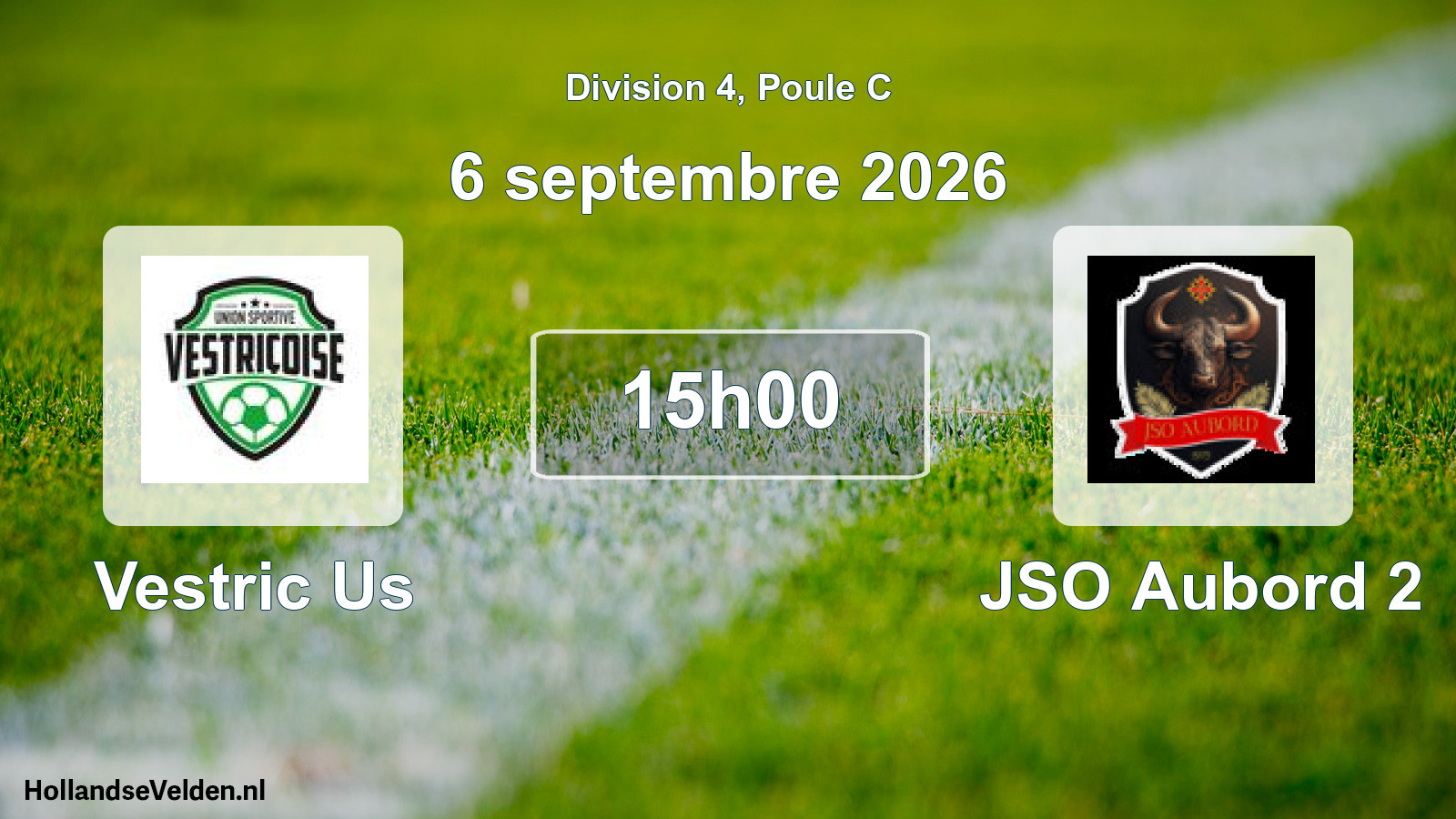 Match programmé: Vestric Us - JSO Aubord 2 (6 septembre 2026)