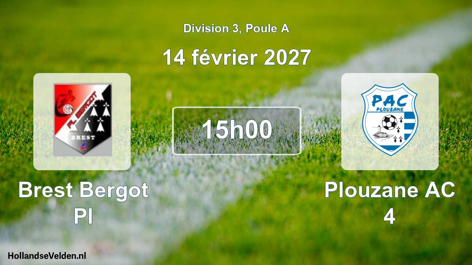 Scheduled Match: Brest Bergot Pl - Plouzane AC 4 (14 February 2027)