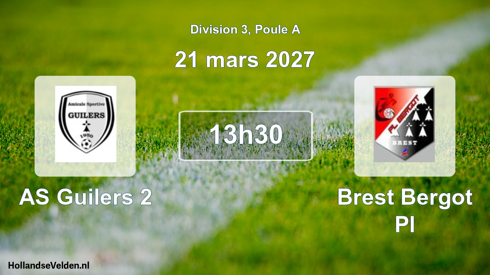 Scheduled Match: AS Guilers 2 - Brest Bergot Pl (21 March 2027)