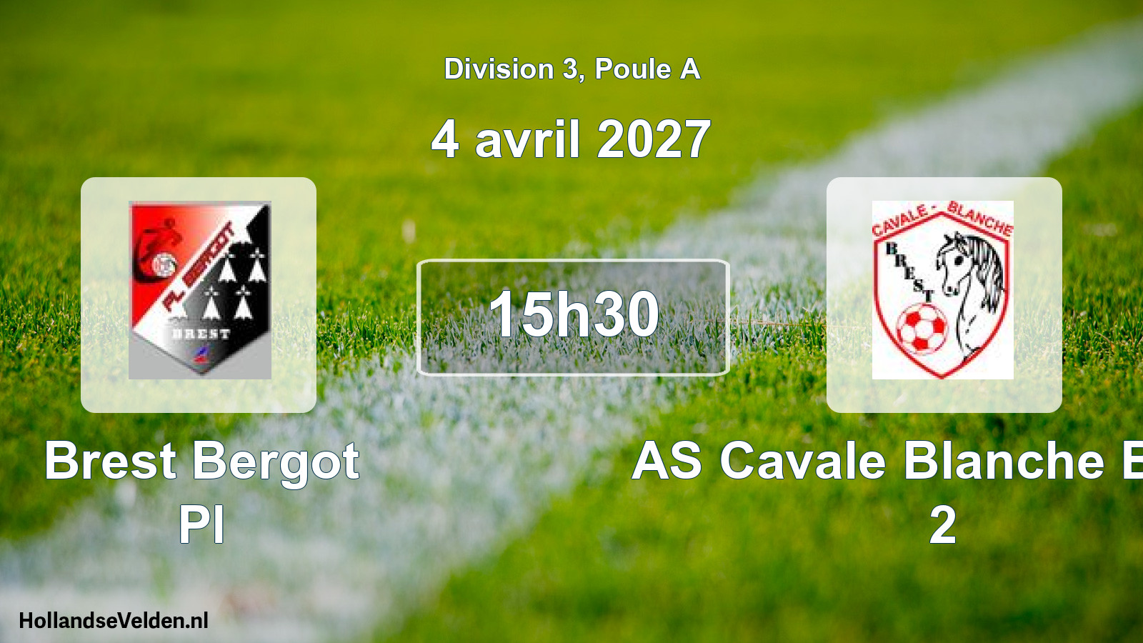 Scheduled Match: Brest Bergot Pl - AS Cavale Blanche Brest 2 (4 April 2027)