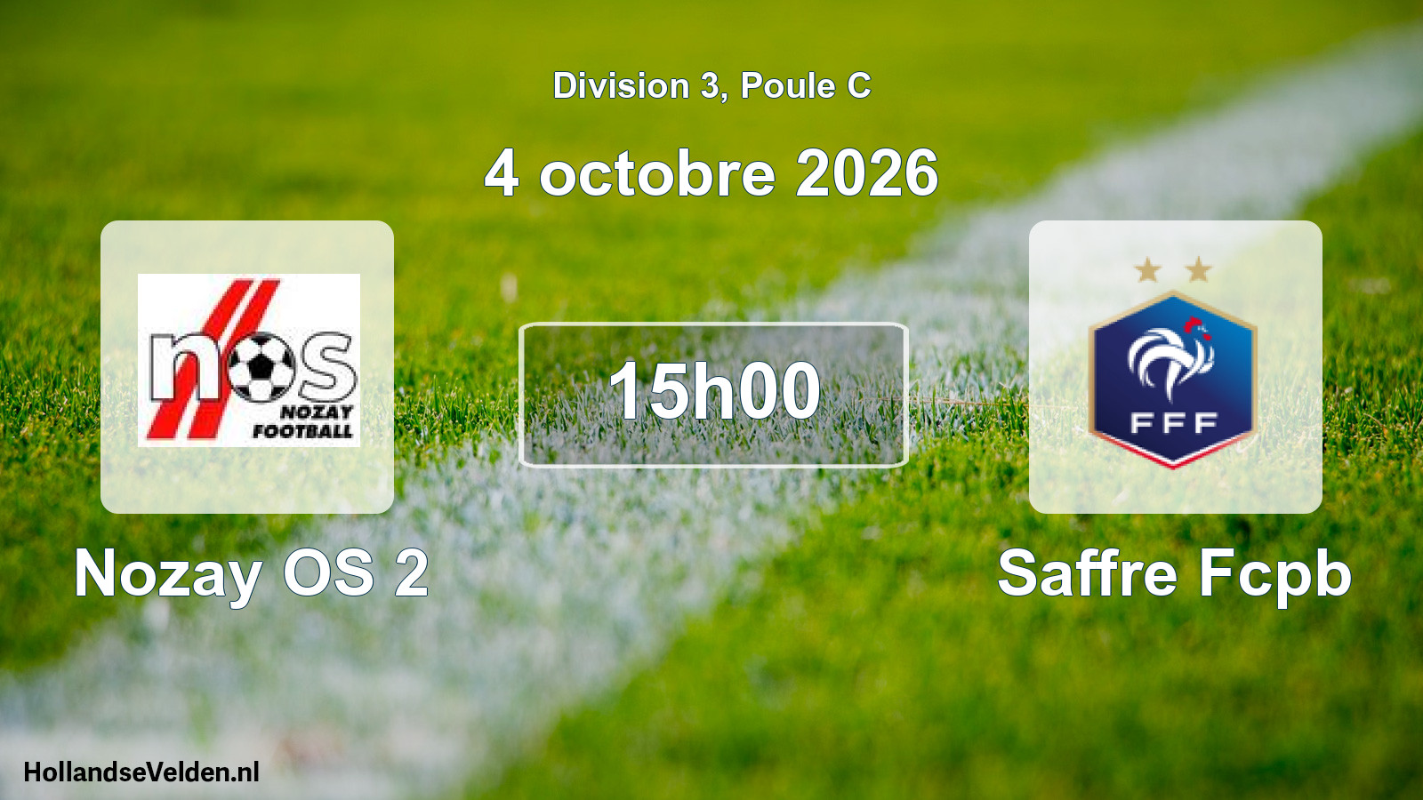Scheduled Match: Nozay OS 2 - Saffre Fcpb (4 October 2026)
