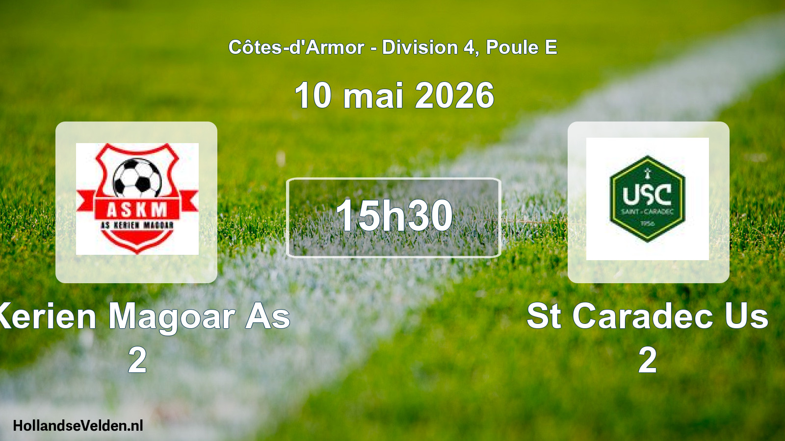 Geplande wedstrijd: Kerien Magoar As 2 - St Caradec Us 2 (10 mai 2026)