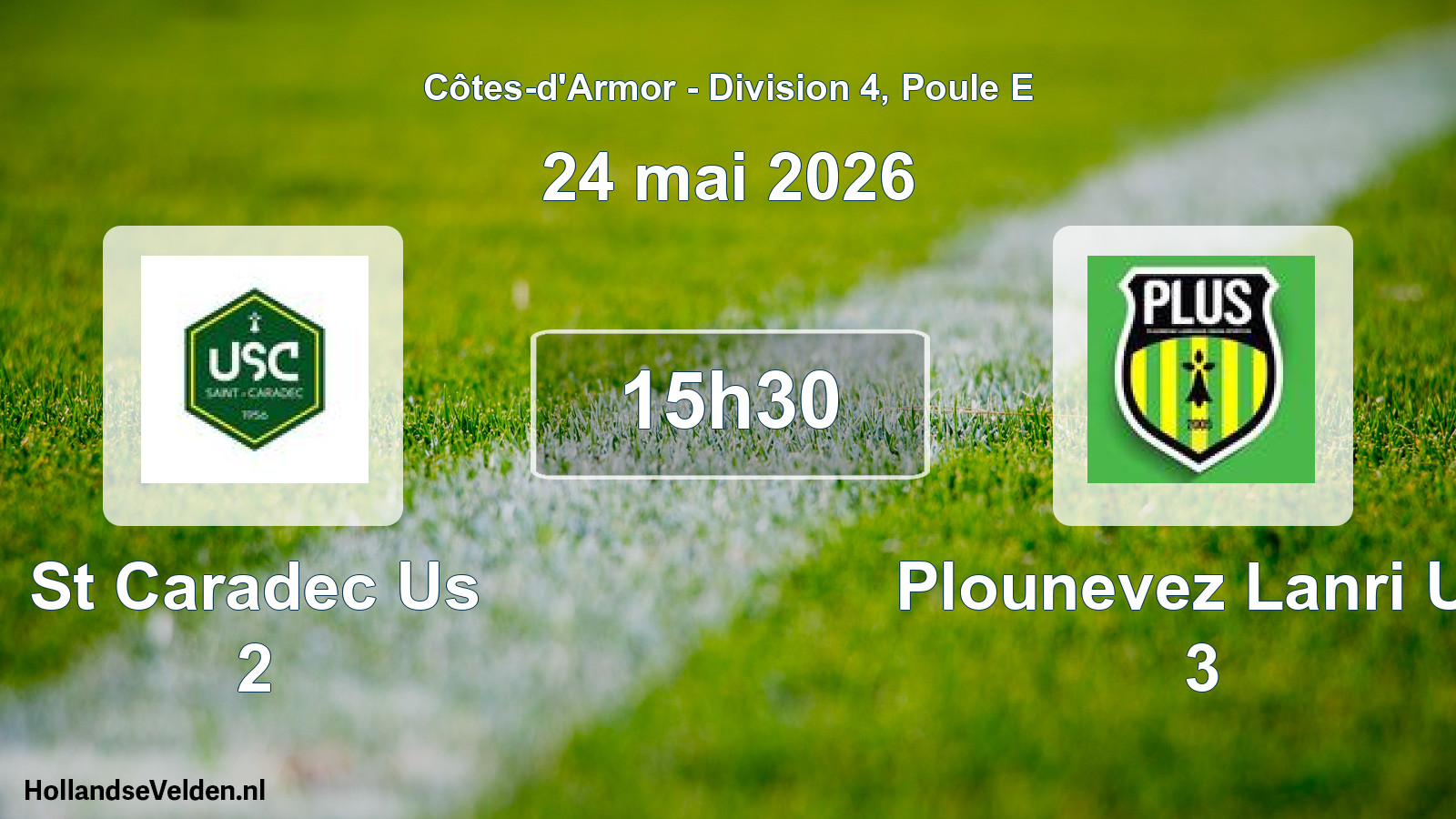 Geplande wedstrijd: St Caradec Us 2 - Plounevez Lanri Us 3 (24 mai 2026)