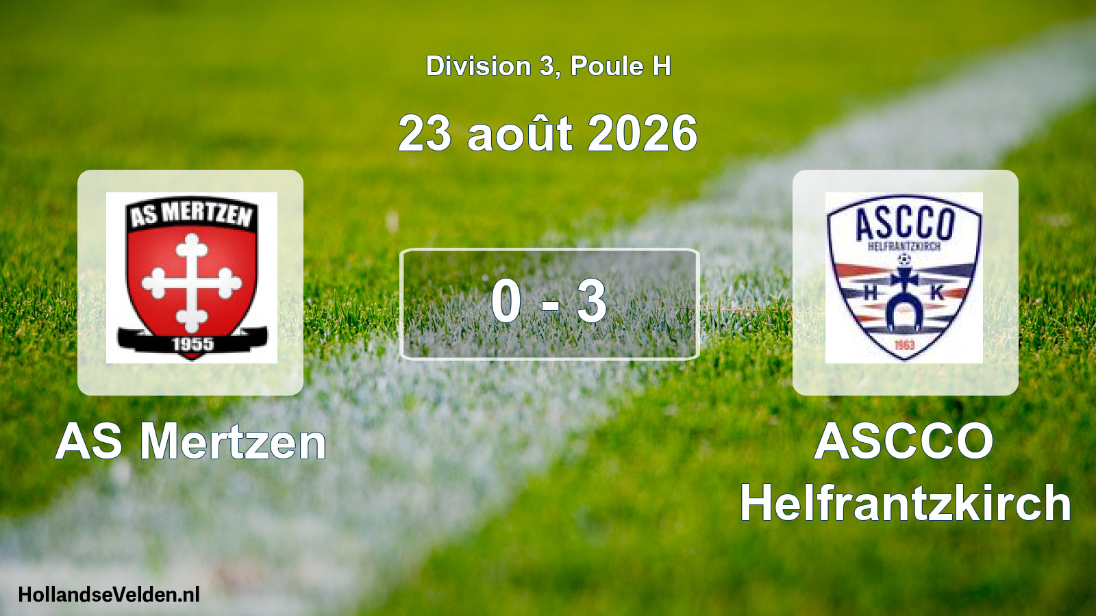 Scheduled Match: AS Mertzen - ASCCO Helfrantzkirch (23 August 2026)