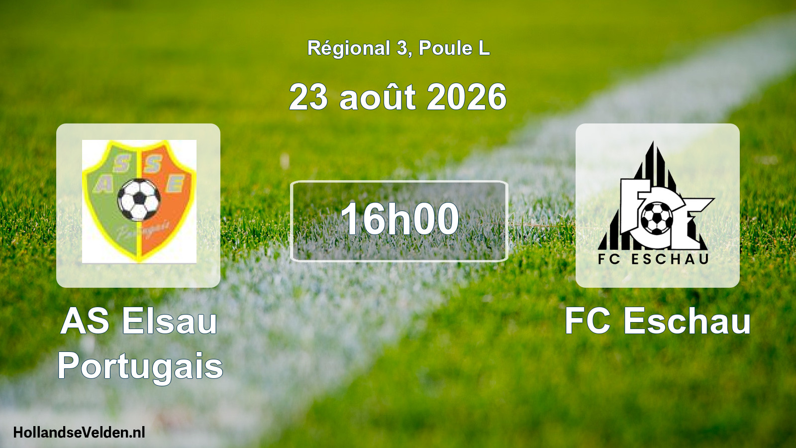 Scheduled Match: AS Elsau Portugais - FC Eschau (23 August 2026)