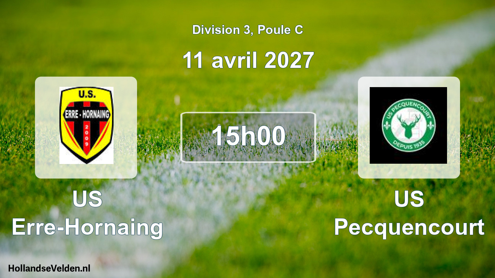 Scheduled Match: US Erre-Hornaing - US Pecquencourt (11 April 2027)