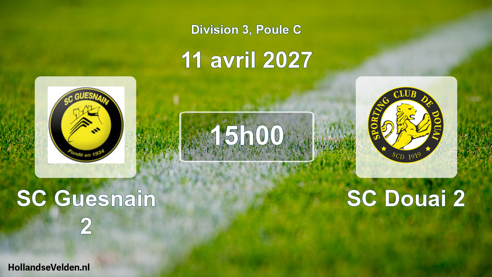 Scheduled Match: SC Guesnain 2 - SC Douai 2 (11 April 2027)