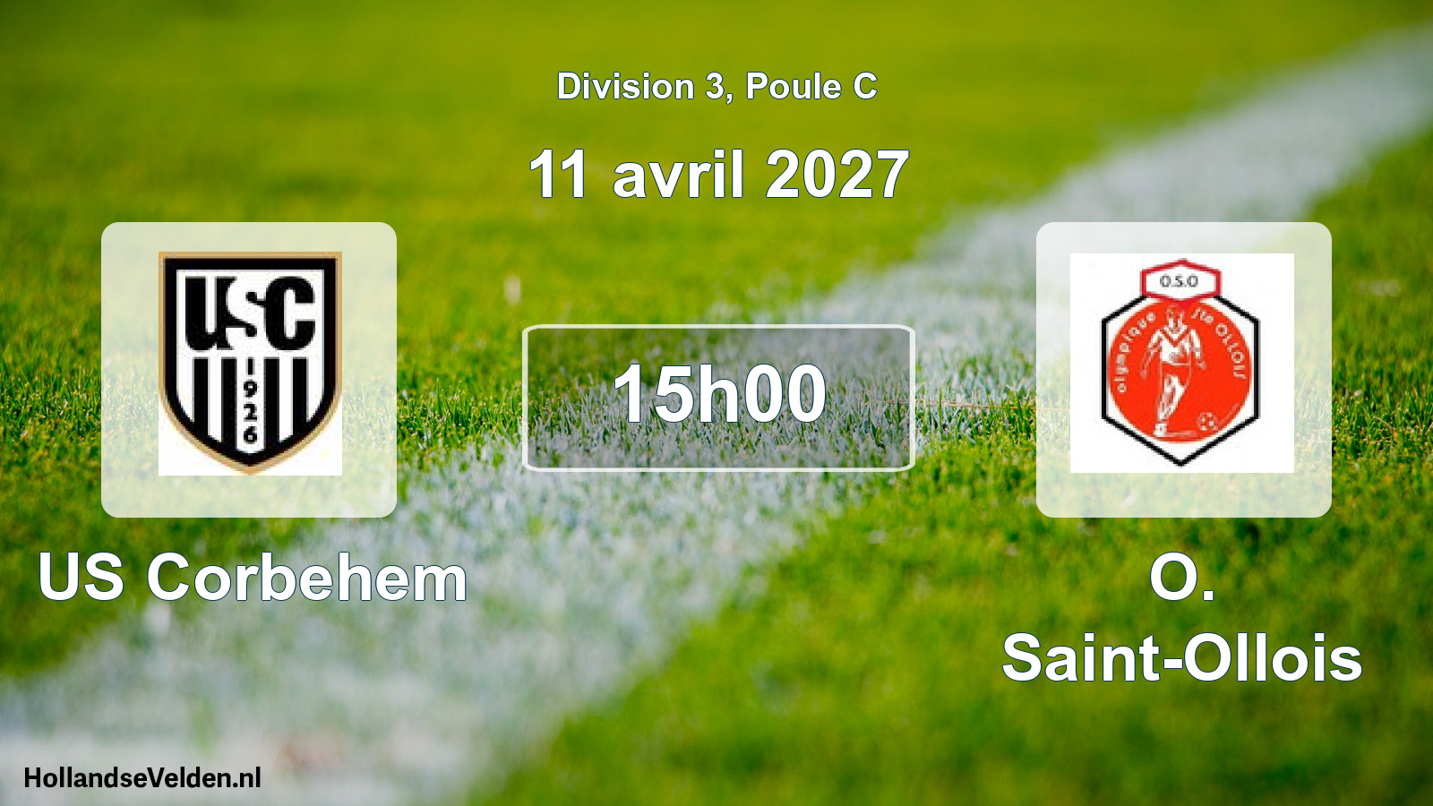 Match programmé: US Corbehem - O. Saint-Ollois (11 avril 2027)