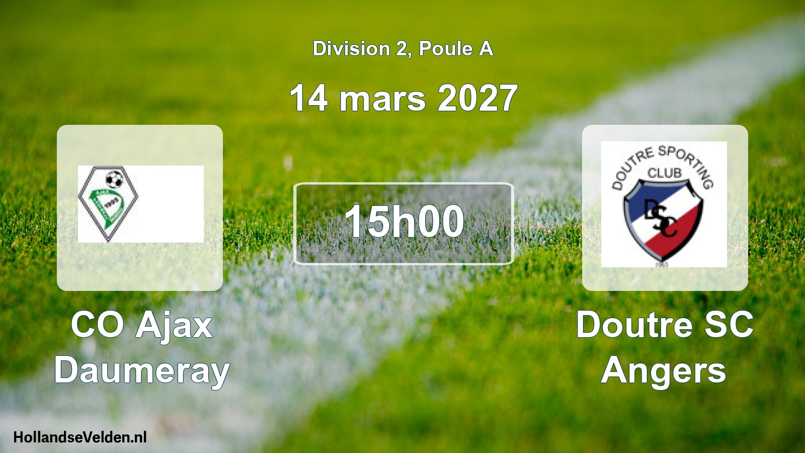 Scheduled Match: CO Ajax Daumeray - Doutre SC Angers (14 March 2027)