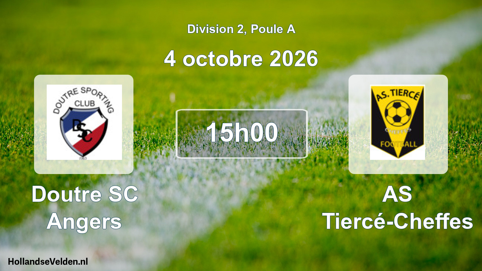 Scheduled Match: Doutre SC Angers - AS Tiercé-Cheffes (4 October 2026)
