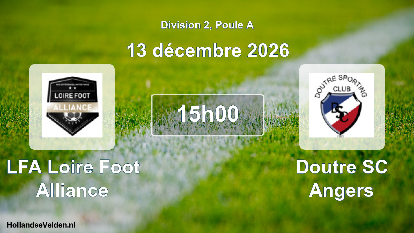 Scheduled Match: LFA Loire Foot Alliance - Doutre SC Angers (13 December 2026)