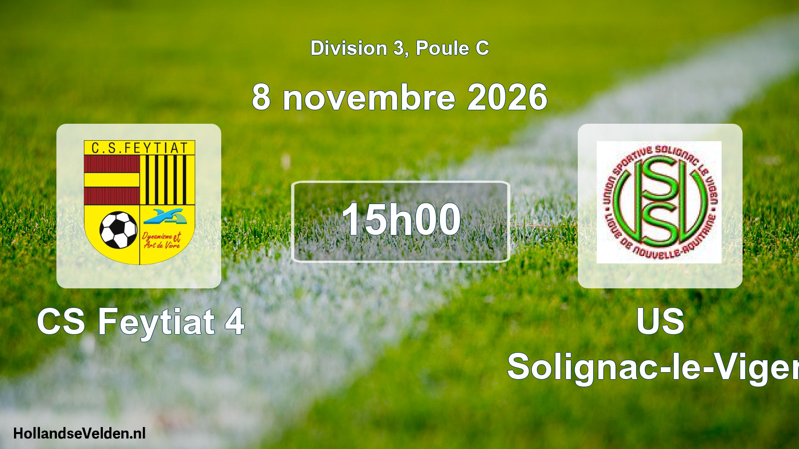 Scheduled Match: CS Feytiat 4 - US Solignac-le-Vigen (8 November 2026)