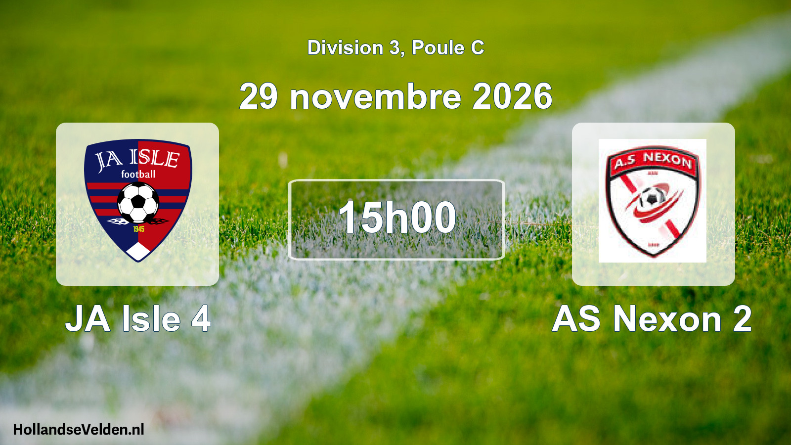 Scheduled Match: JA Isle 4 - AS Nexon 2 (29 November 2026)