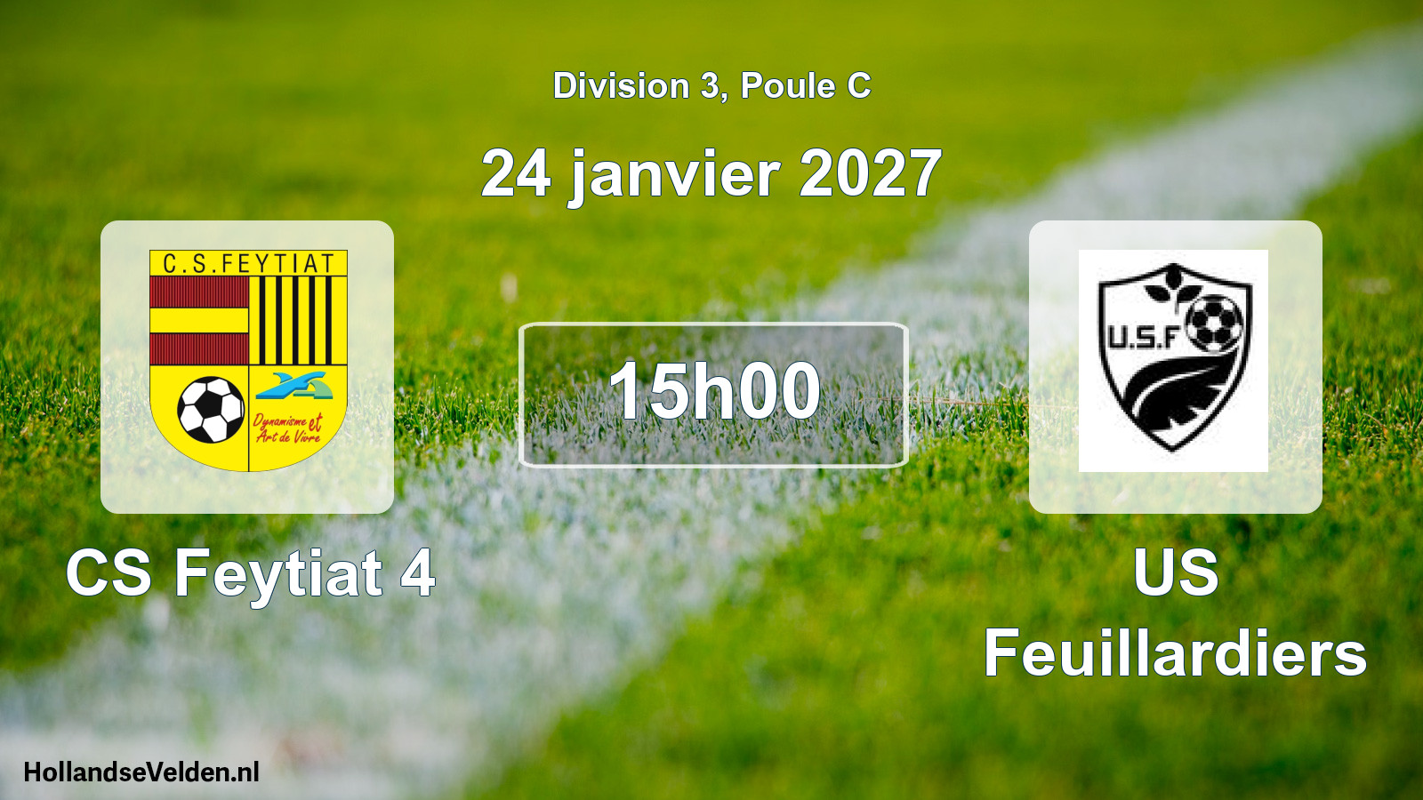 Match programmé: CS Feytiat 4 - US Feuillardiers (24 janvier 2027)