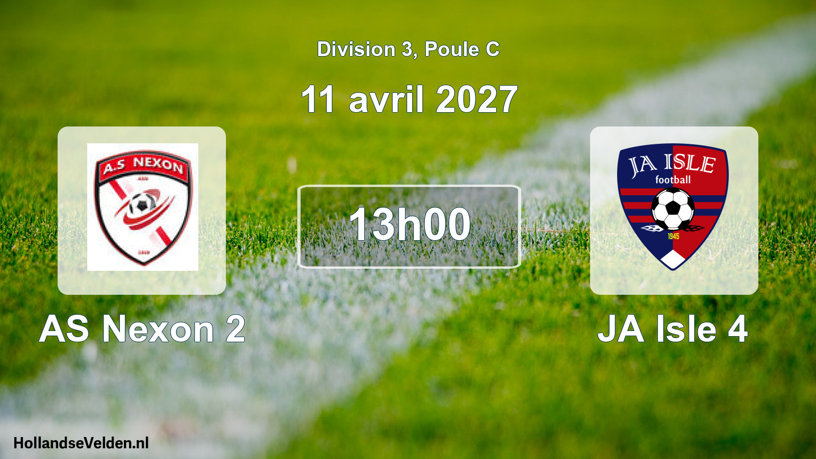 Scheduled Match: AS Nexon 2 - JA Isle 4 (11 April 2027)