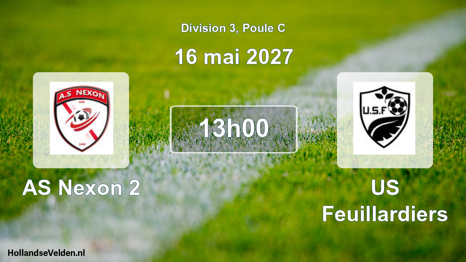 Scheduled Match: AS Nexon 2 - US Feuillardiers (16 May 2027)