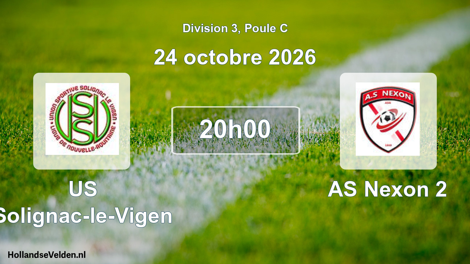 Scheduled Match: US Solignac-le-Vigen - AS Nexon 2 (24 October 2026)