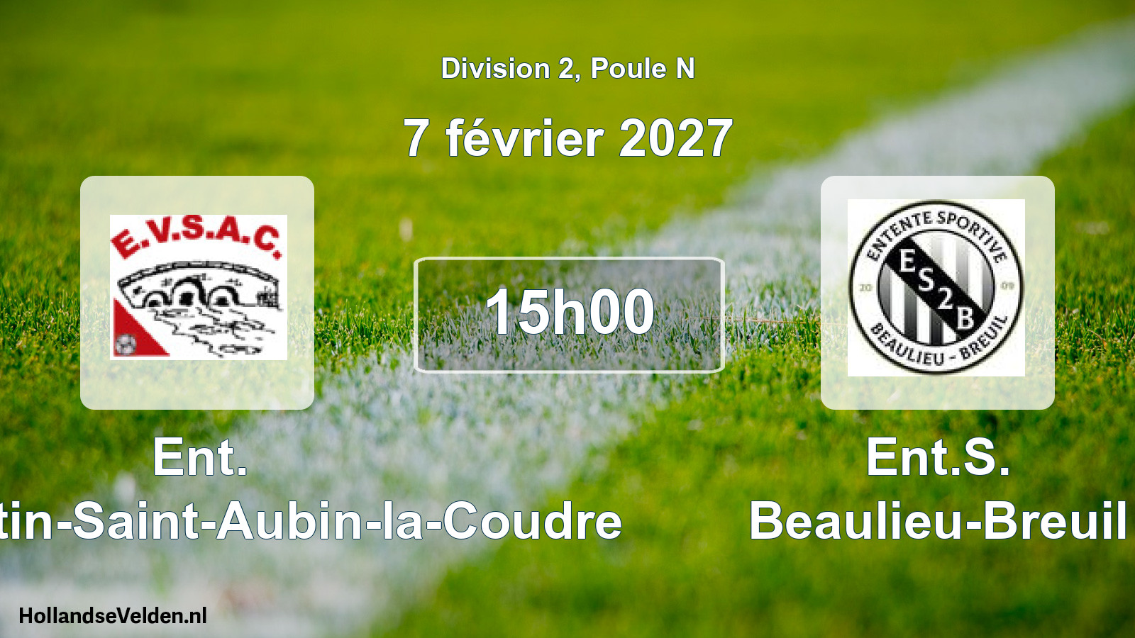 Scheduled Match: Ent. Voulmentin-Saint-Aubin-la-Coudre - Ent.S. Beaulieu-Breuil (7 February 2027)