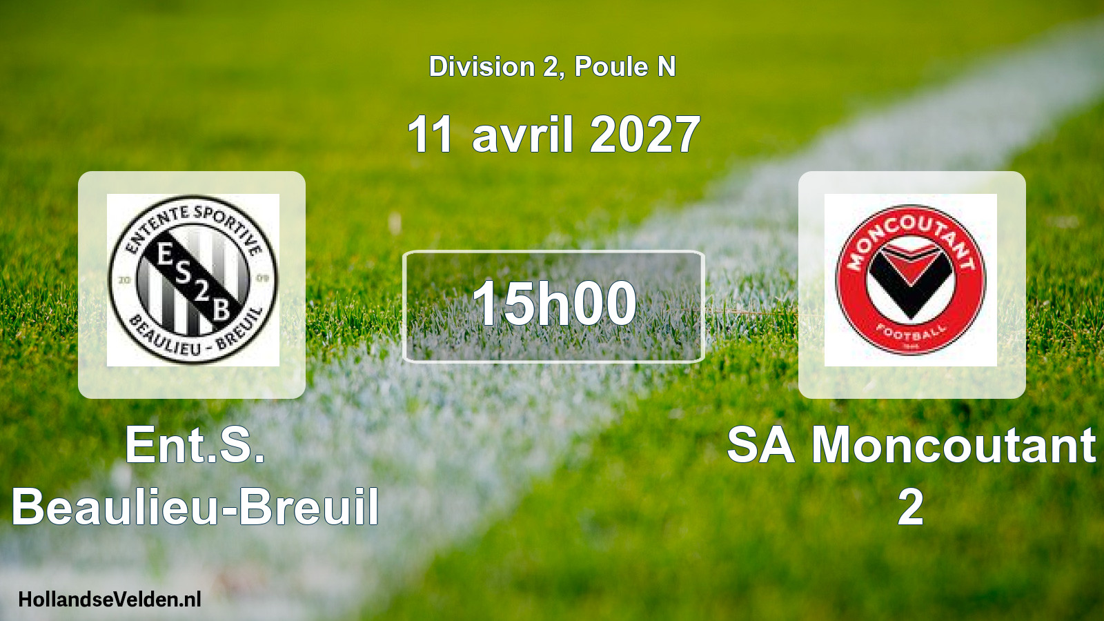 Scheduled Match: Ent.S. Beaulieu-Breuil - SA Moncoutant 2 (11 April 2027)