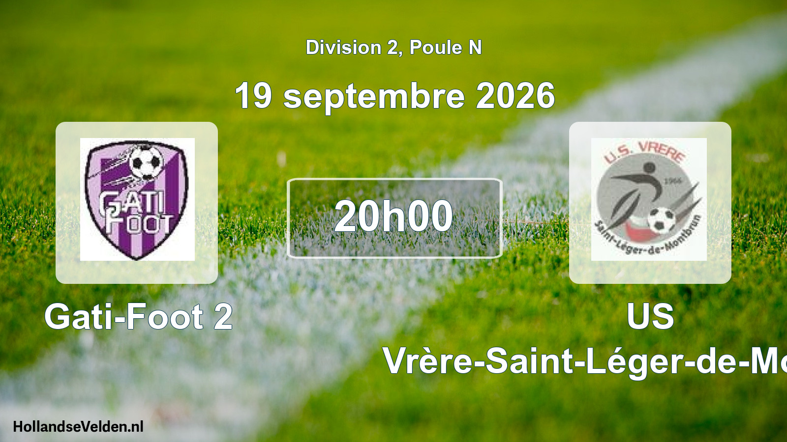 Scheduled Match: Gati-Foot 2 - US Vrère-Saint-Léger-de-Montbrun (19 September 2026)