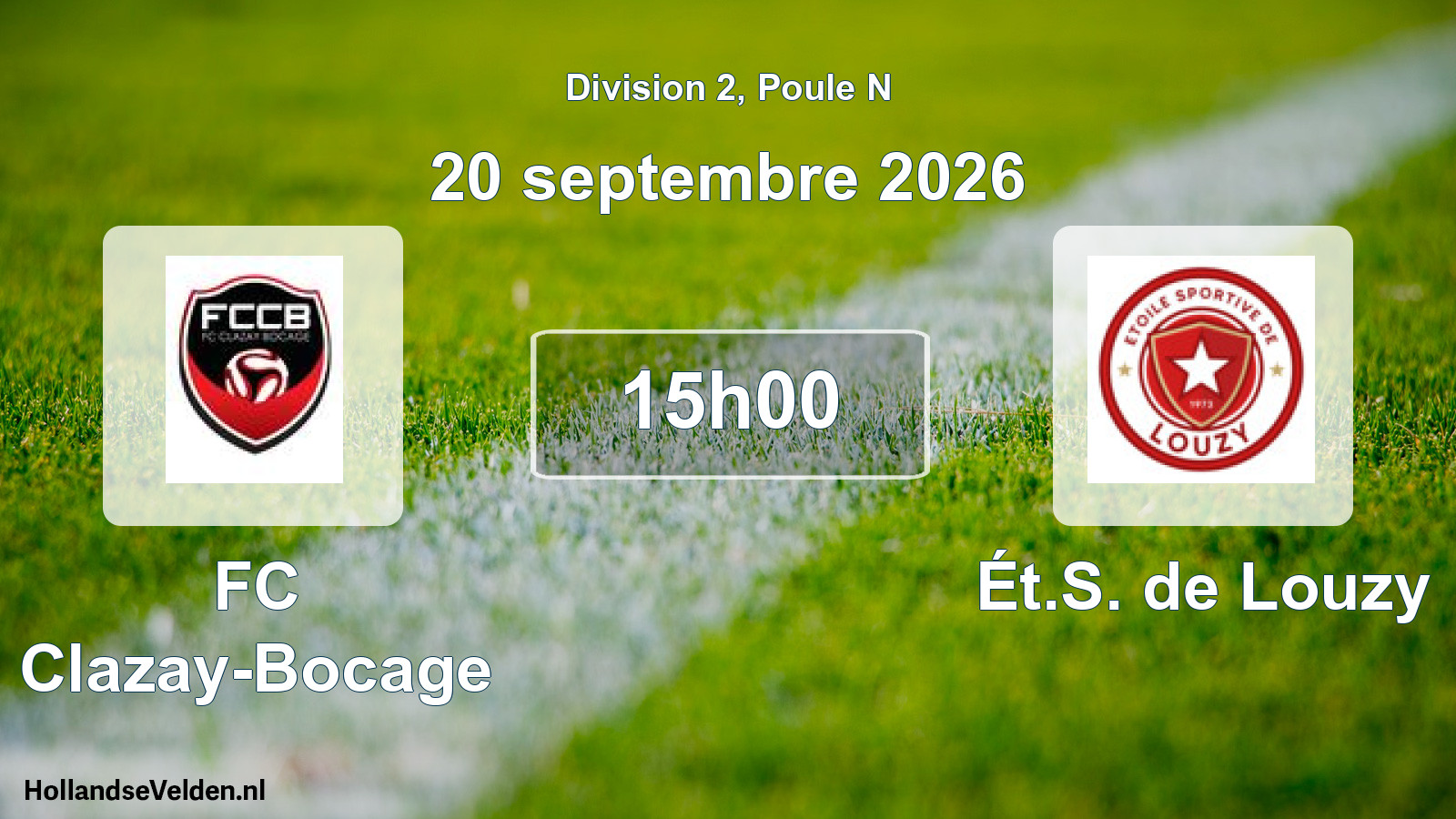 Scheduled Match: FC Clazay-Bocage - Ét.S. de Louzy (20 September 2026)