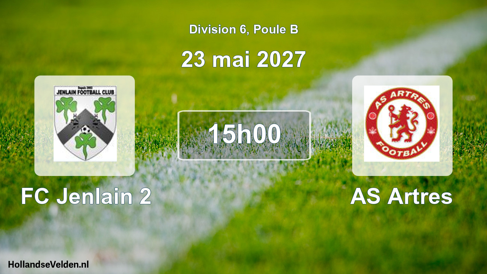 Match programmé: FC Jenlain 2 - AS Artres (23 mai 2027)