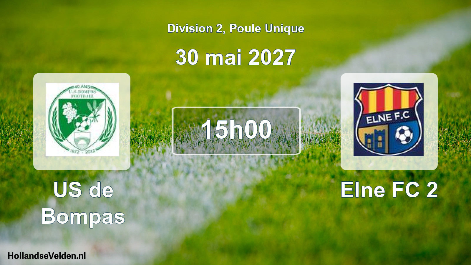 Match programmé: US de Bompas - Elne FC 2 (30 mai 2027)