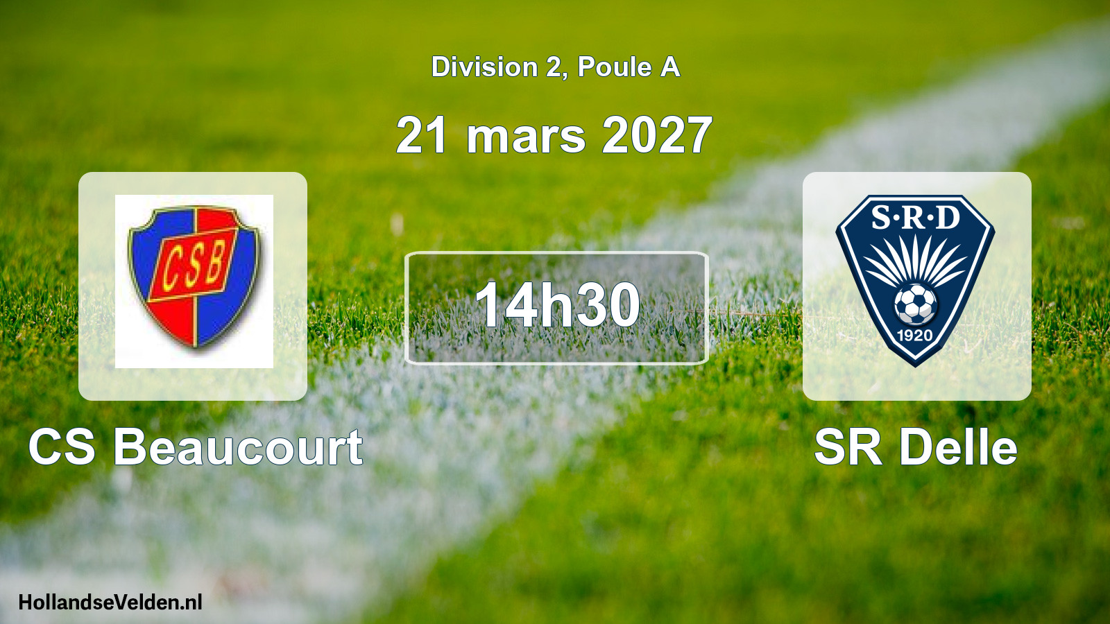Scheduled Match: CS Beaucourt - SR Delle (21 March 2027)