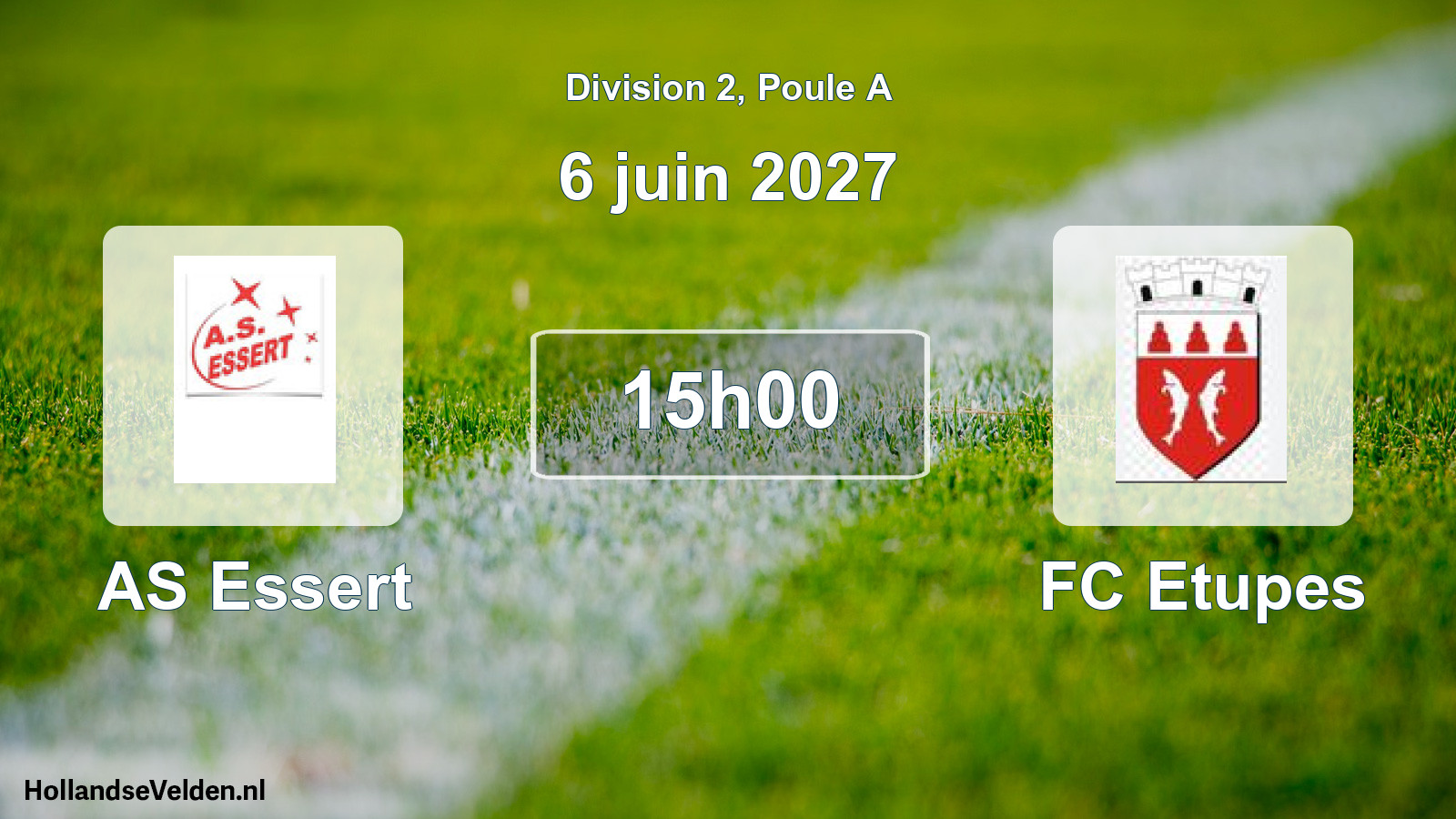 Scheduled Match: AS Essert - FC Etupes (6 June 2027)