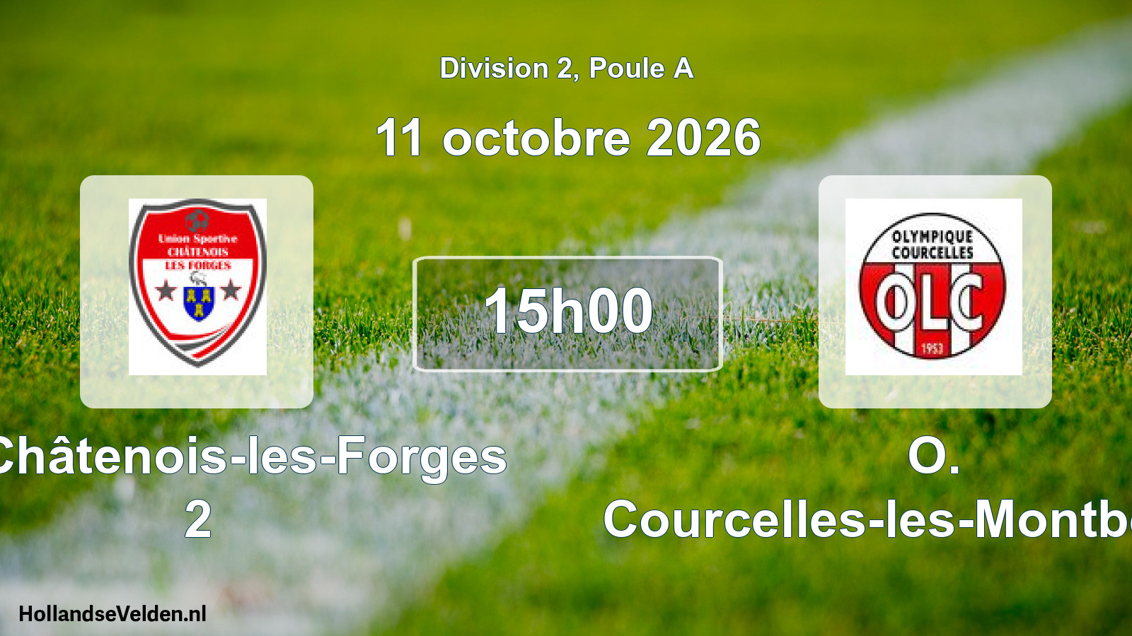 Scheduled Match: US Châtenois-les-Forges 2 - O. Courcelles-les-Montbeliard (11 October 2026)
