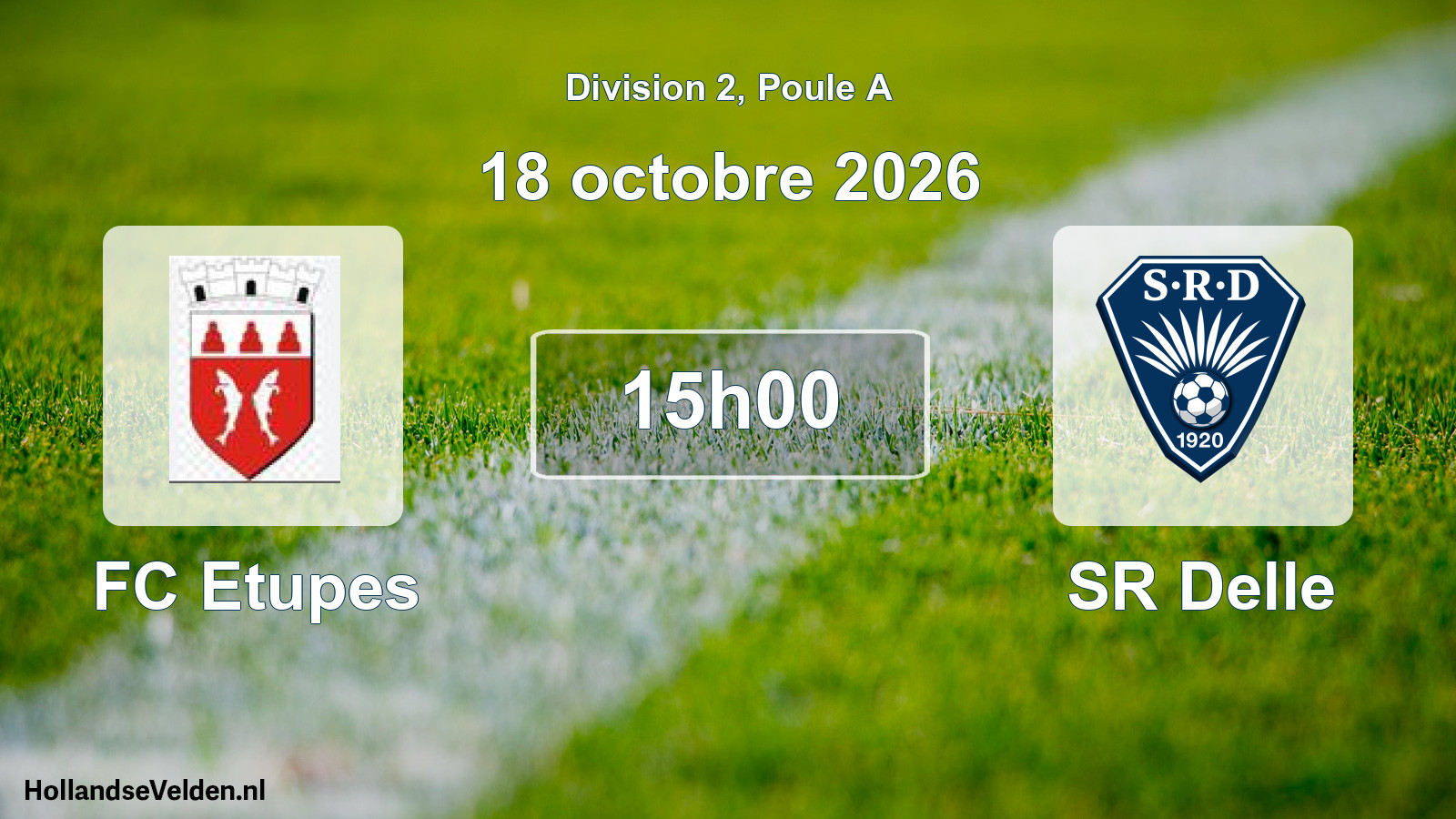 Scheduled Match: FC Etupes - SR Delle (18 October 2026)