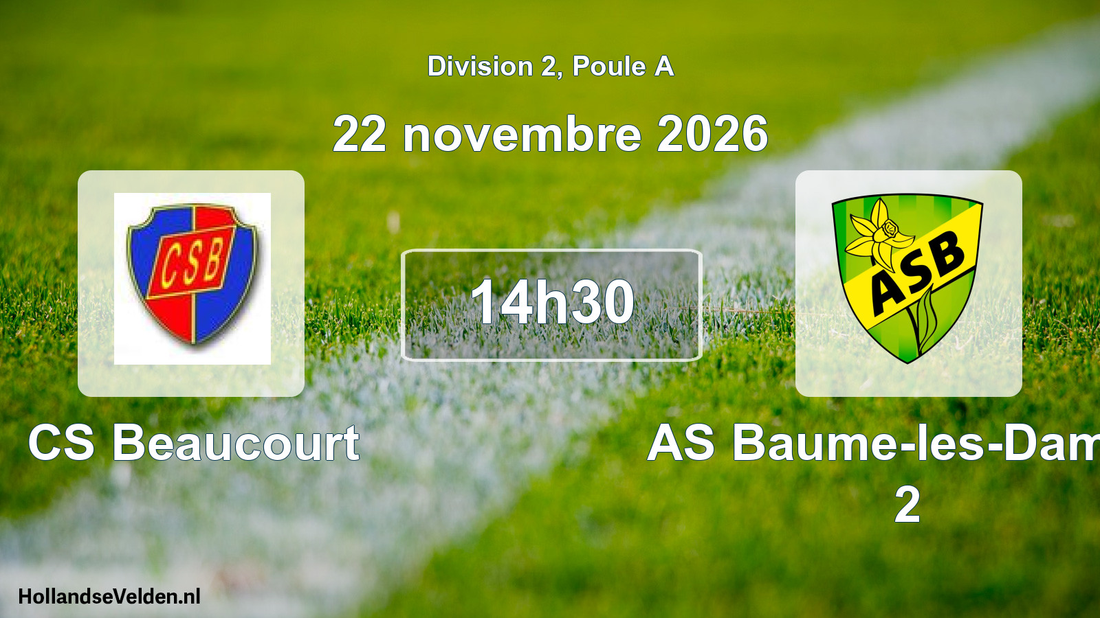 Scheduled Match: CS Beaucourt - AS Baume-les-Dames 2 (22 November 2026)