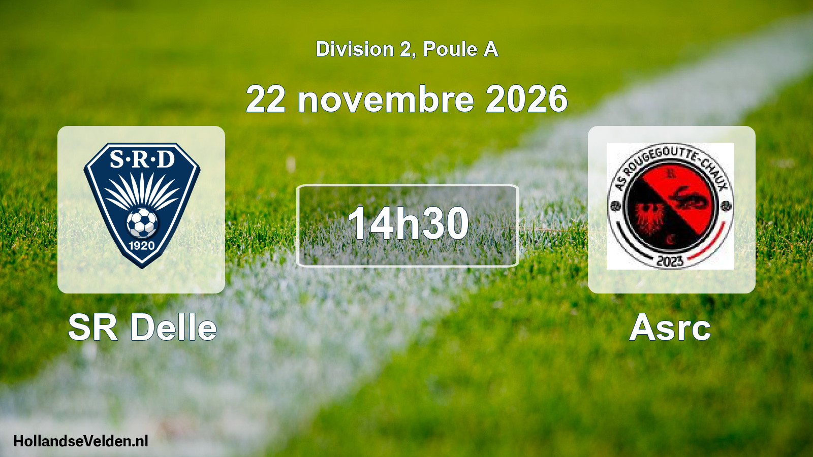 Scheduled Match: SR Delle - Asrc (22 November 2026)