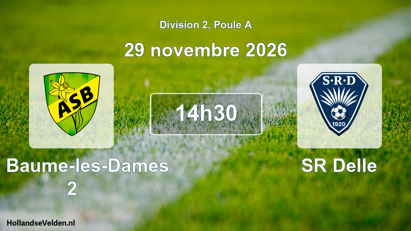 Scheduled Match: AS Baume-les-Dames 2 - SR Delle (29 November 2026)
