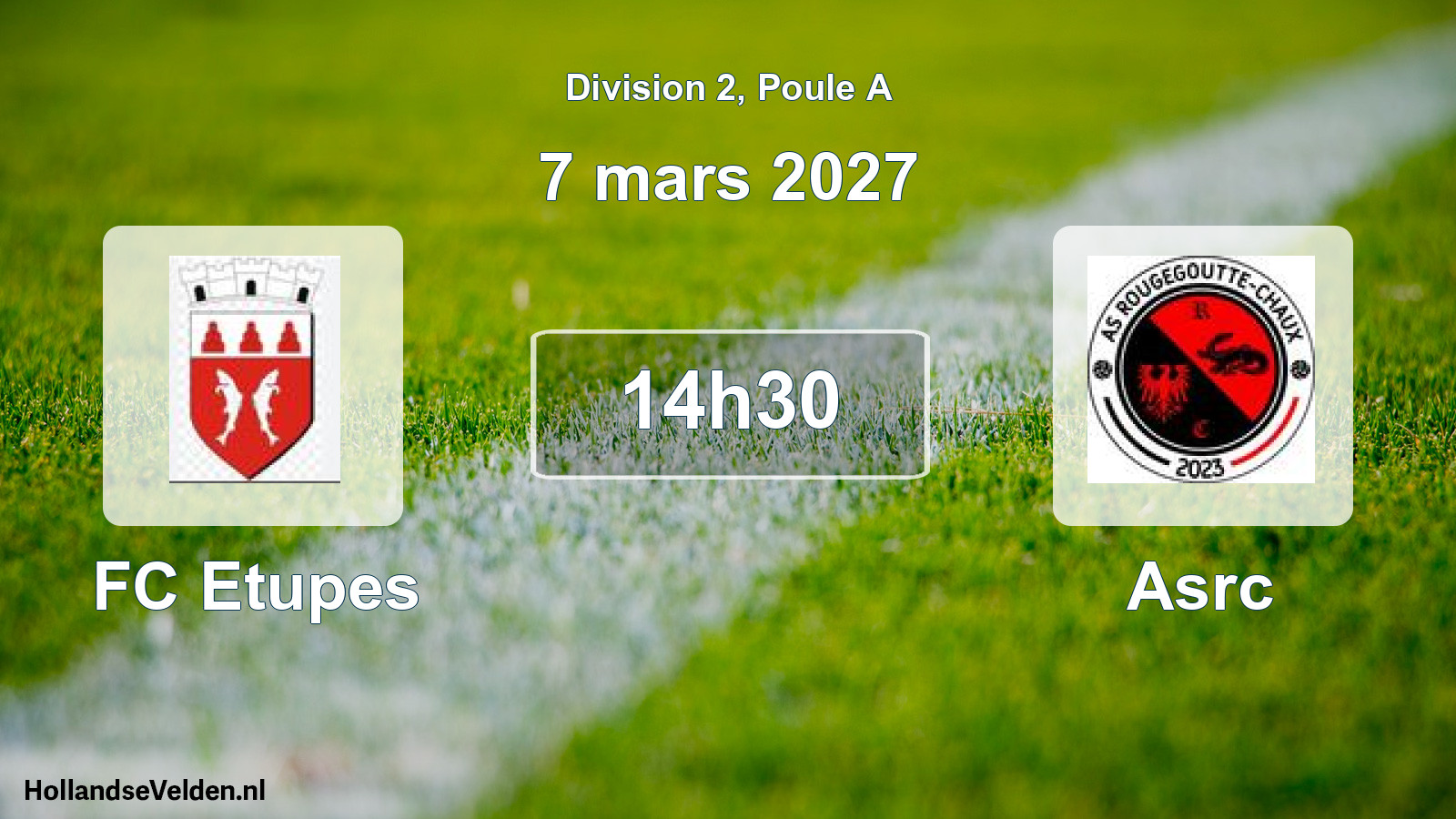 Scheduled Match: FC Etupes - Asrc (7 March 2027)