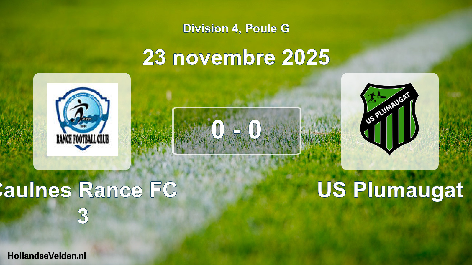Match joué: Caulnes Rance FC 3 - US Plumaugat 0 - 0 (23 novembre 2025)