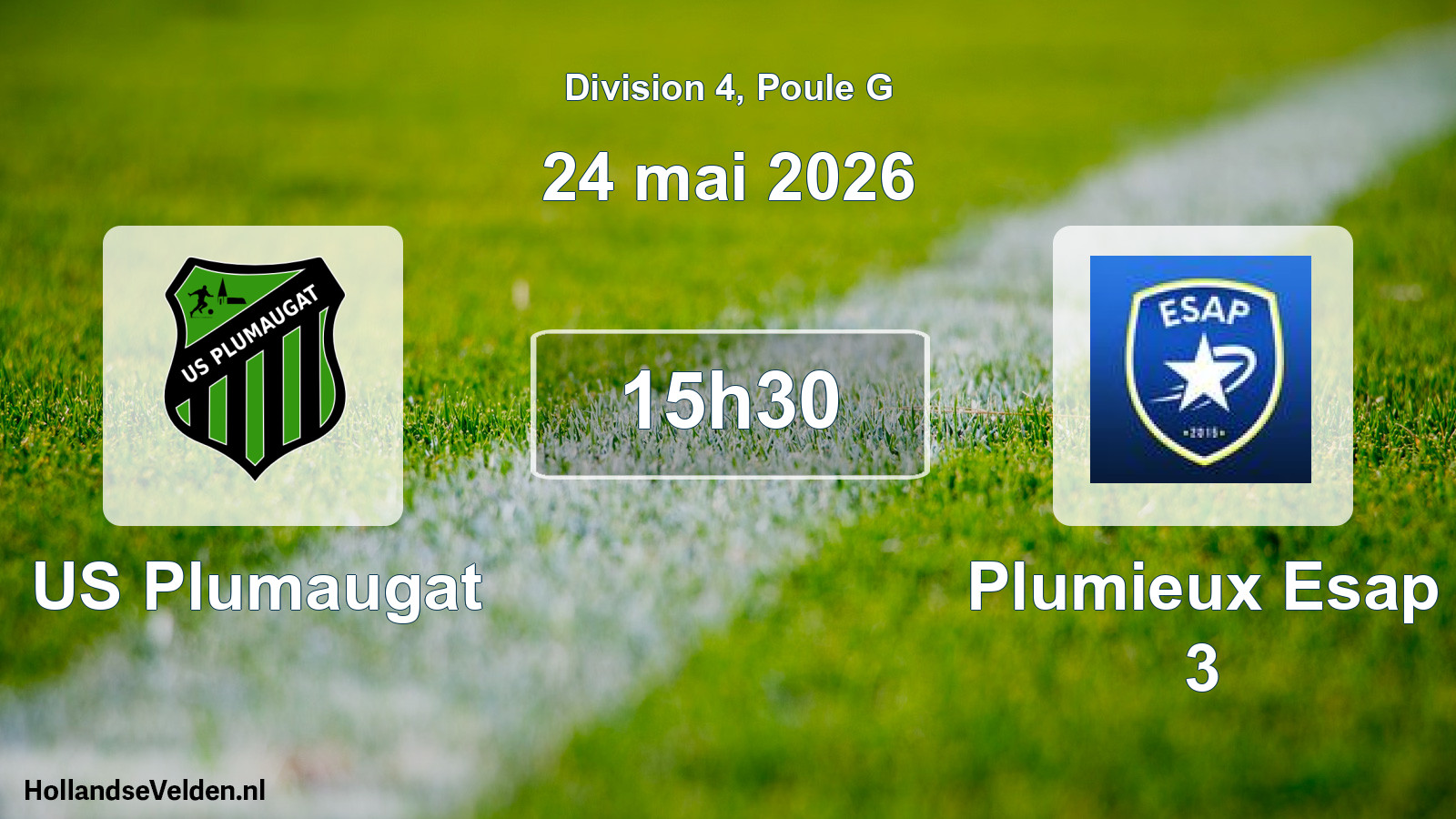 Match programmé: US Plumaugat - Plumieux Esap 3 (24 mai 2026)
