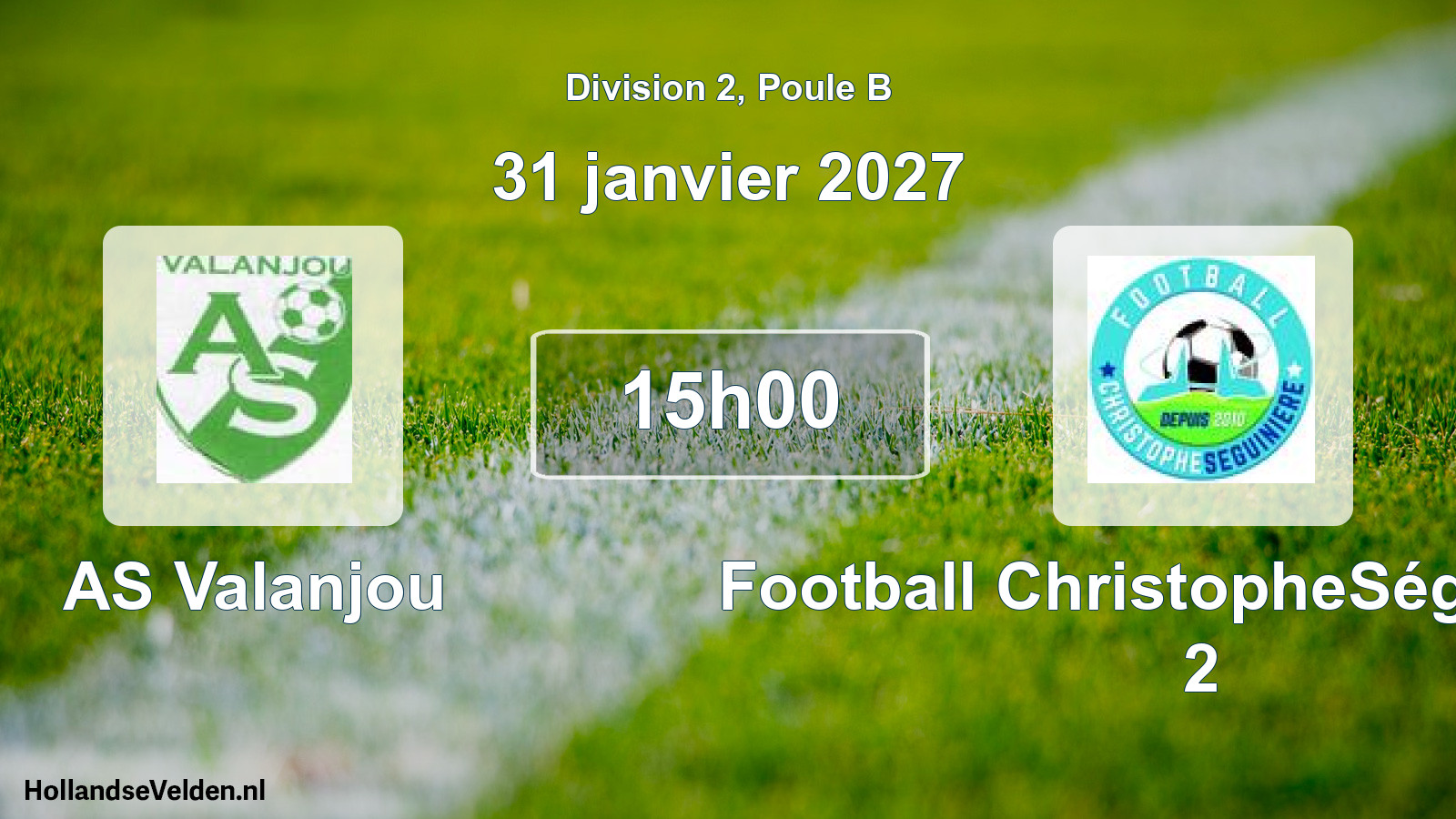 Scheduled Match: AS Valanjou - Football ChristopheSéguinière 2 (31 January 2027)