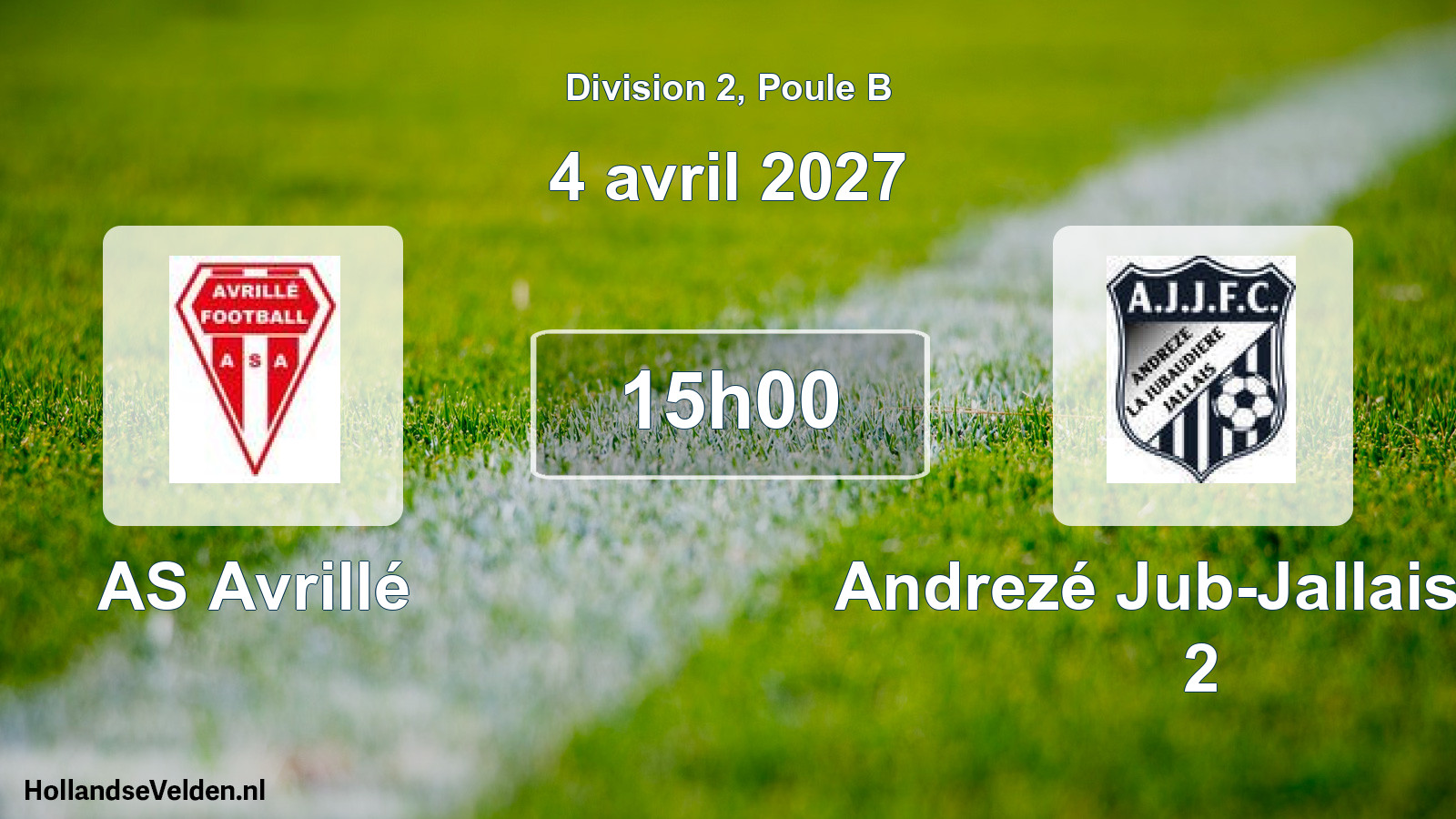 Geplande wedstrijd: AS Avrillé - Andrezé Jub-Jallais FC 2 (4 april 2027)