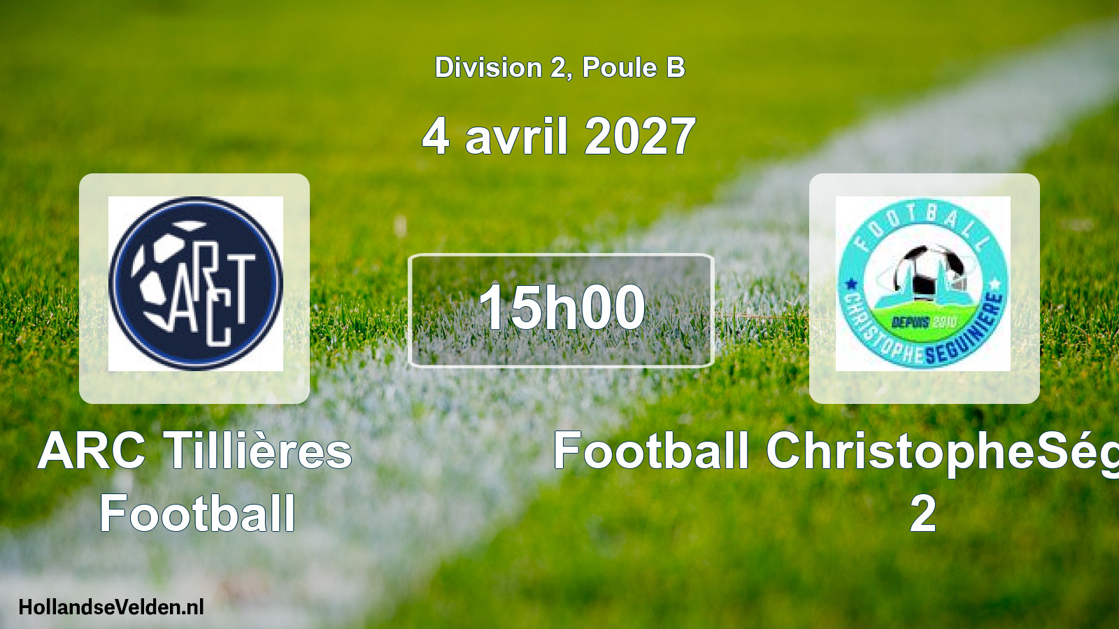 Geplande wedstrijd: ARC Tillières Football - Football ChristopheSéguinière 2 (4 april 2027)