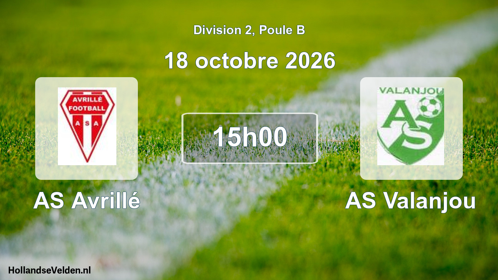 Scheduled Match: AS Avrillé - AS Valanjou (18 October 2026)