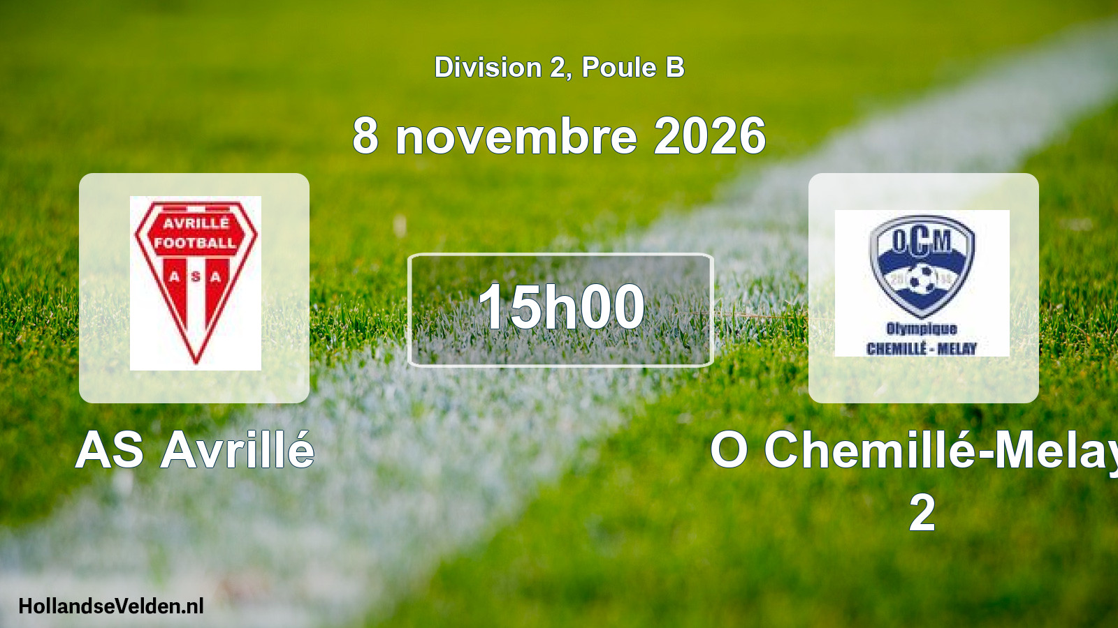 Scheduled Match: AS Avrillé - O Chemillé-Melay 2 (8 November 2026)