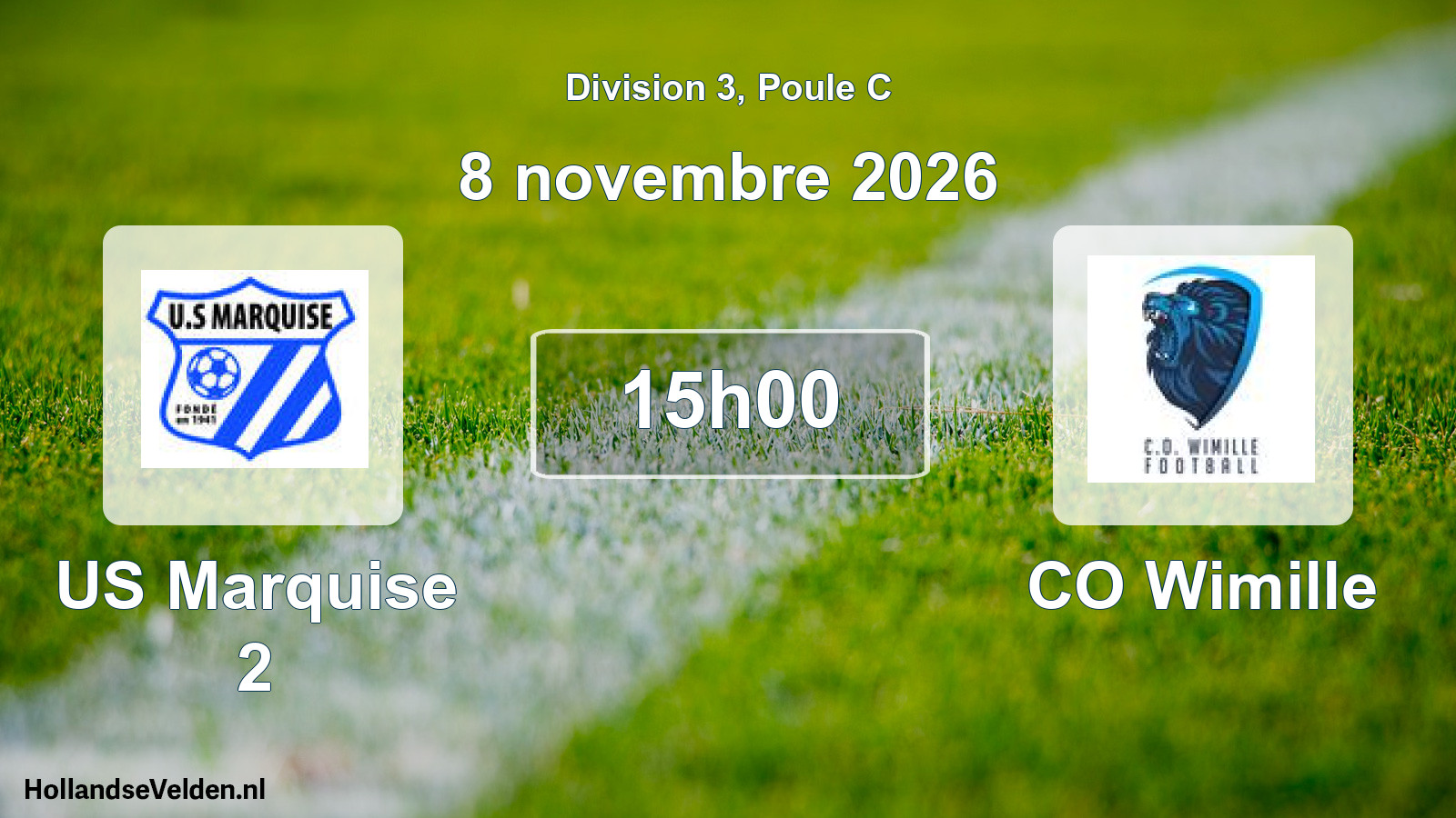 Match programmé: US Marquise 2 - CO Wimille (8 novembre 2026)